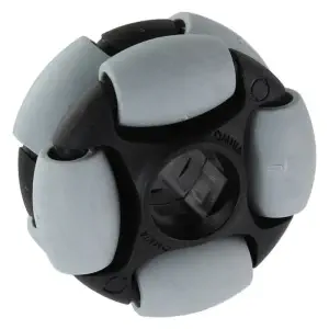 AndyMark Dualie Omni Wheel 2in. Hex 14mm Gris
