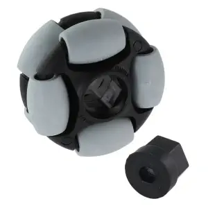 AndyMark Dualie Omni Wheel 2in. 5mm Hex Gris