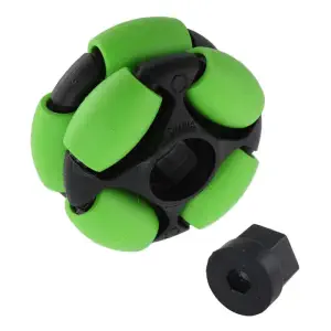 AndyMark Dualie Omni Wheel 2in. Hex 5mm Vert