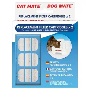 Cartouches filtrantes de rechange Pet Mate pour fontaines pour animaux de compagnie EU (2pk)