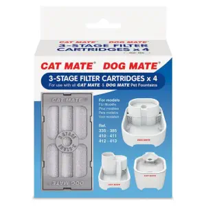 Cartuchos de Filtro de 3 Etapas para Fuentes para Mascotas Closer Pets (4pzas)