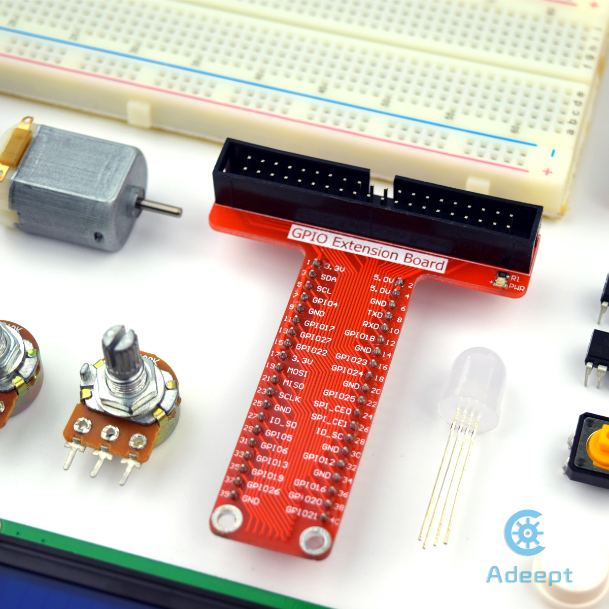Adeept Super Starter Kit for Raspberry Pi - Click to Enlarge