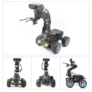 Adeept PiCar Pro V2 Kit de Voiture Intelligente avec Bras Robotique 4 DoF (sans Raspberry Pi)