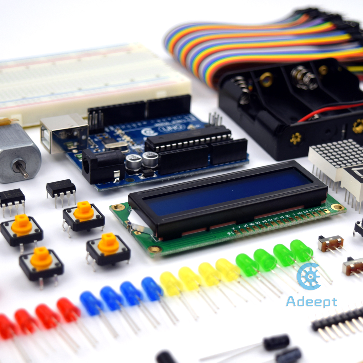 Adeept Super Starter Kit for Arduino Uno R3 - Click to Enlarge