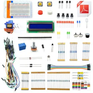 Adeept Kit de Départ LCD1602 pour Microcontrôleur Uno/Nano