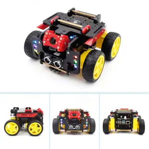 Adeept AWR 4WD Kit de Voiture Robot Intelligente WiFi pour Raspberry Pi