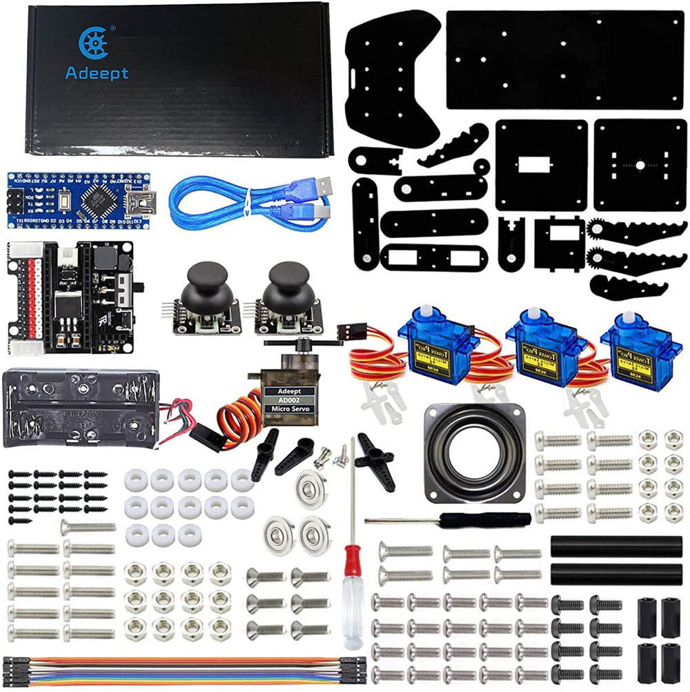 Kit de Brazo Robótico de 4 Ejes Adeept para Arduino - Haga Clic para Ampliar