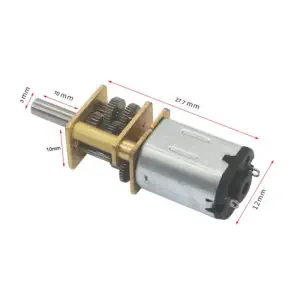 Aslong moteur DC 6V 15rpm Arbre 3mm Mini moteur à engrenages métalliques N20 moteur à engrenages