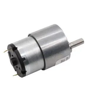 Aslong Moteur à balais DC avec boîtier de réduction 37mm Diamètre 24V 960RPM 520