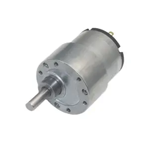 Aslong Moteur à balais DC avec boîtier de réduction 37mm Diamètre 24V 960RPM 520