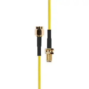 Atlas Scientific Câble d'extension SMA mâle à SMA femelle - Jaune 7.5m