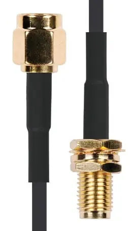SMA Male to SMA Female Extension Cable - Dimensions