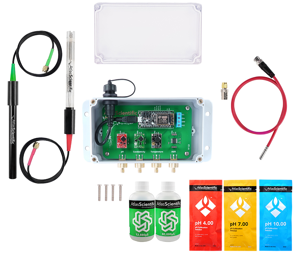 Wi-Fi Hydroponics Kit mit Leitfähigkeitssensor - Zum Vergrößern klicken