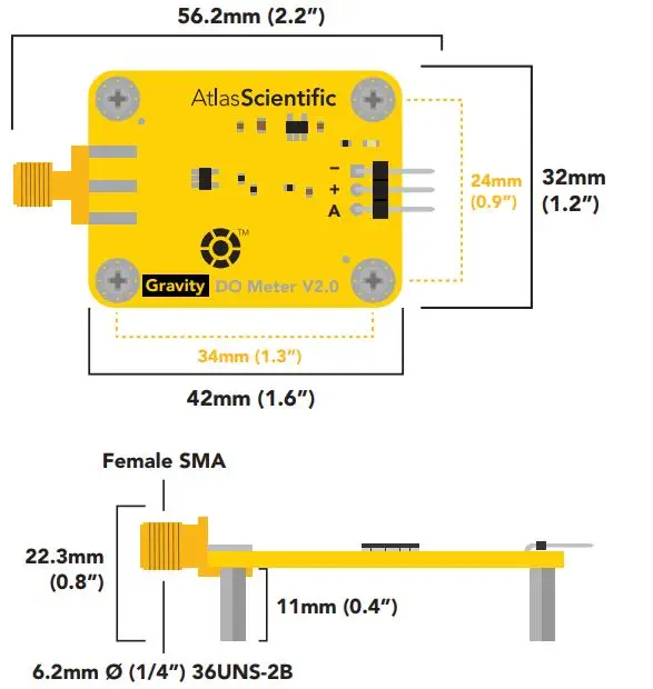 Gravity™ Analog Kit für Gelösten Sauerstoff - Zum Vergrößern klicken