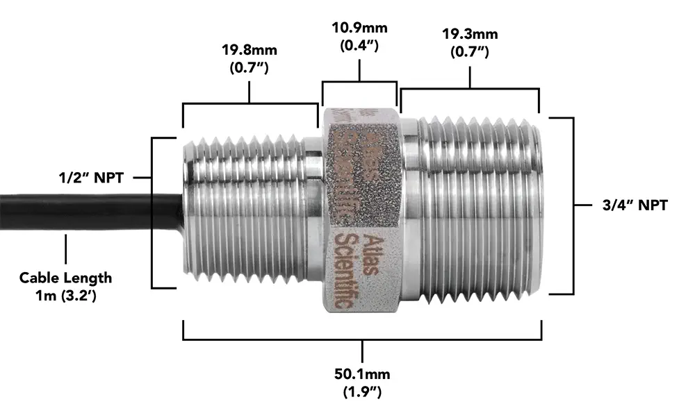 Sensor de Humedad Integrado EZO-HUM de Atlas Scientific - Haga Clic para Ampliar