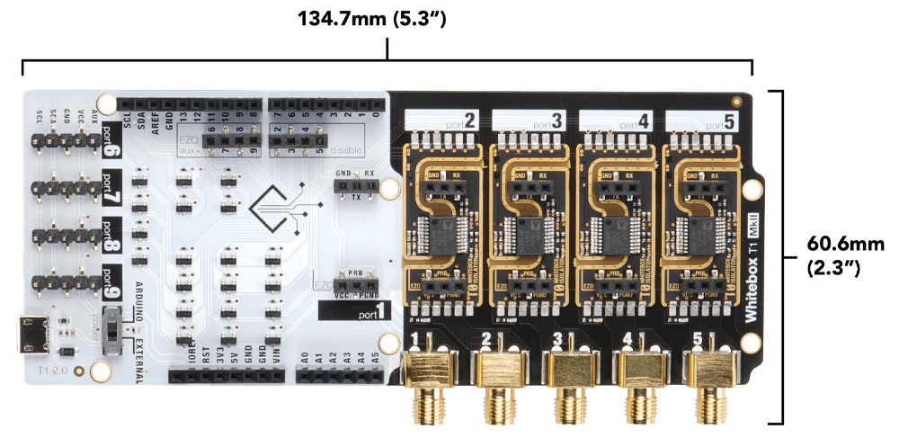 Shield Whitebox T1 para Arduino - Haga Clic para Ampliar