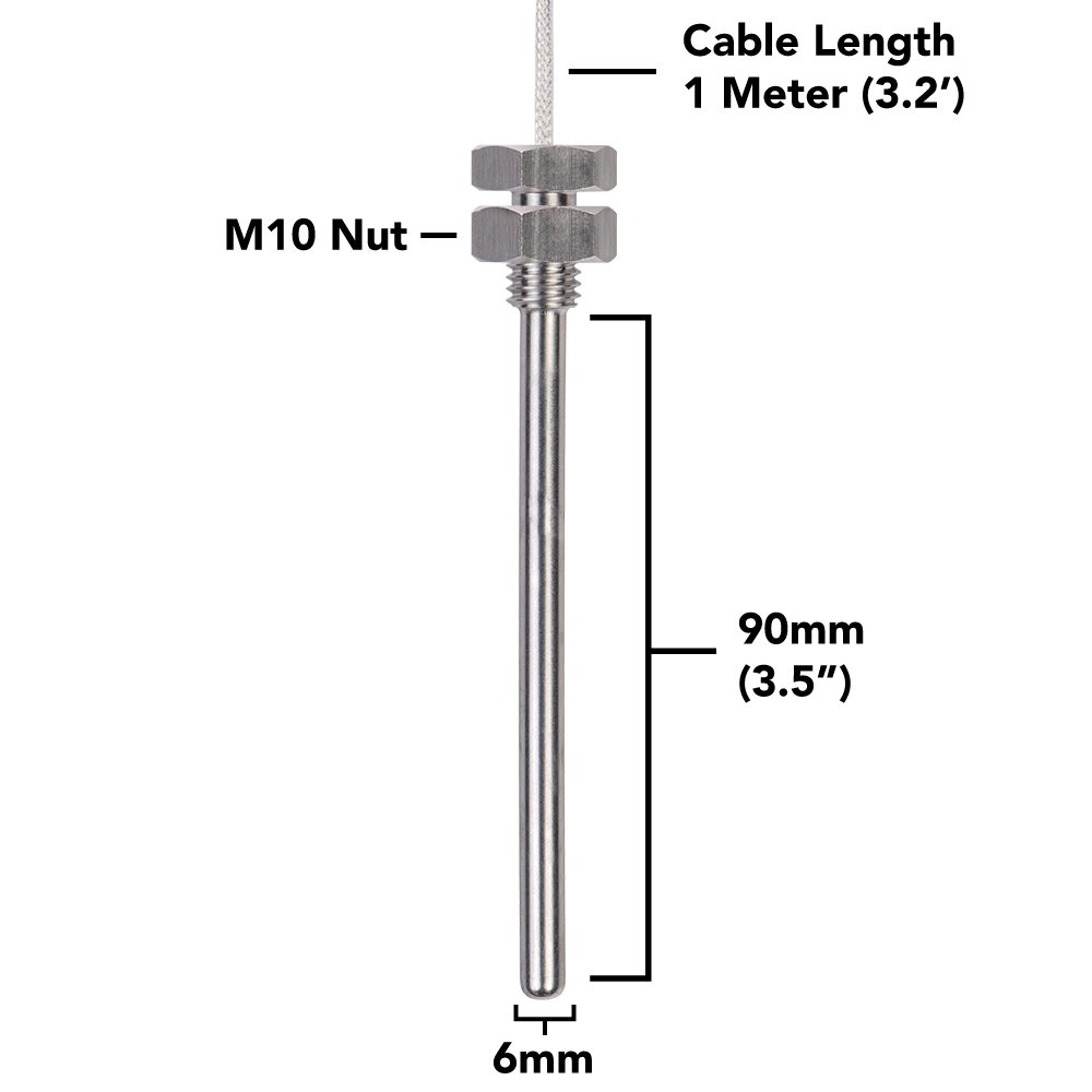 Threaded Temperature Probe - Click to Enlarge