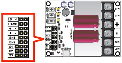 RoboClaw 2x30A, 6-34VDC Regeneratieve Motorregelaar