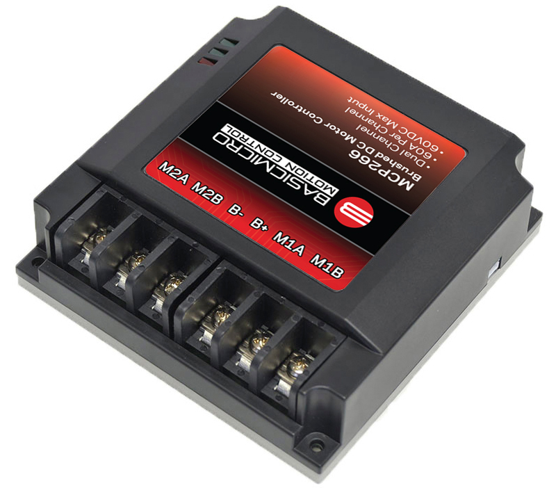 Controlador de Motor Doble Avanzado MCP266 de 60A, 60VDC - Haga Clic para Ampliar