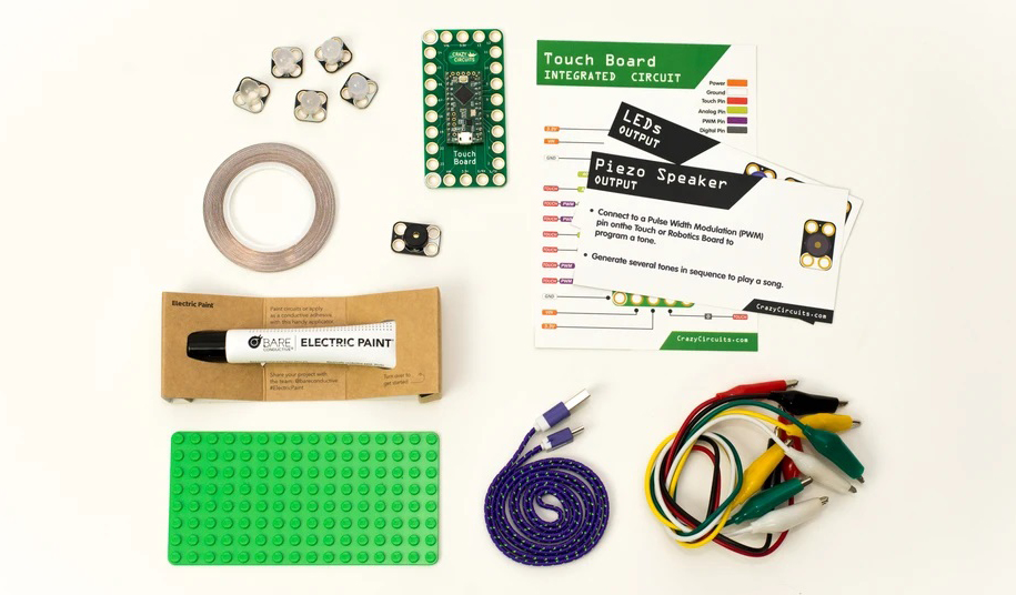 Crazy Circuits avec kit de peinture conductrice nue - Cliquez pour agrandir
