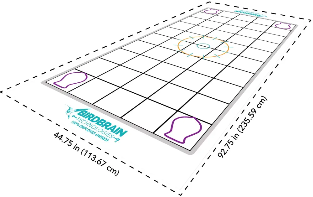 Finch Grid Mat Detailed View - Dimensions