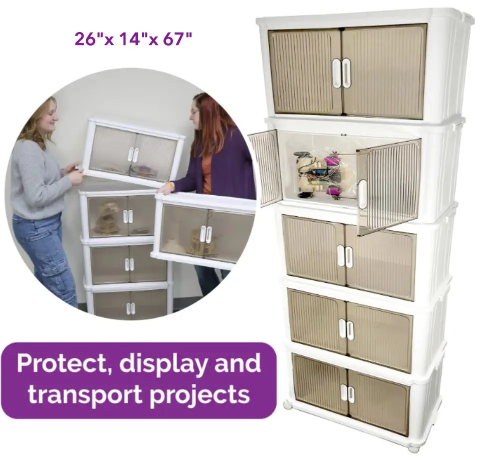 Hummingbird Inflight Storage with Dimensions - Dimensions