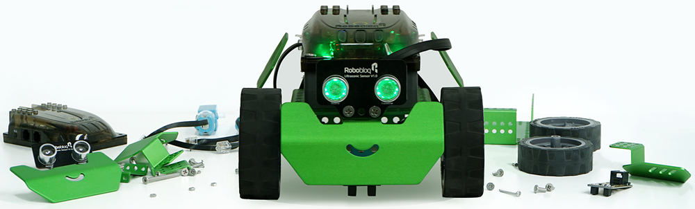 Q-Scout Programmable Metal Robot Kit- Click to Enlarge