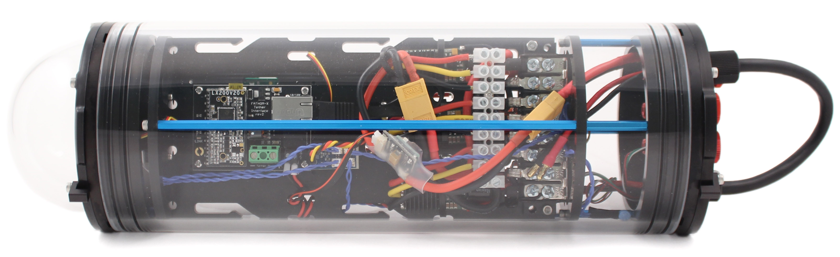 BlueROV2 Enclosure w/ Pre-wired Electronics- Click to Enlarge