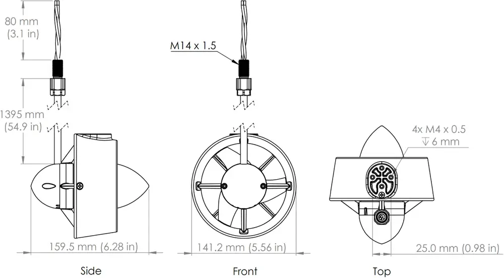 Propulsor T500 (sin ESC) - Haga Clic para Ampliar