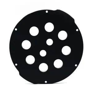 BlueRobotics Capuchon d'extrémité de 4 pouces avec 8 trous M14 et 2 trous M10 (950m)