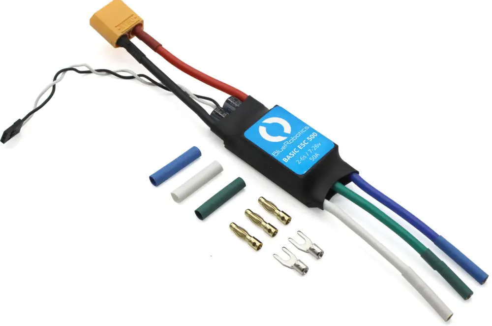 Components of Basic ESC 500 - BlueBoat