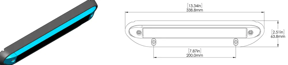 Dimensions du Kit d'Intégration Cerulean Omniscan 450 SS recadrées