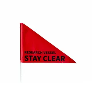 Drapeau de sécurité à haute visibilité pour USV BlueRobotics