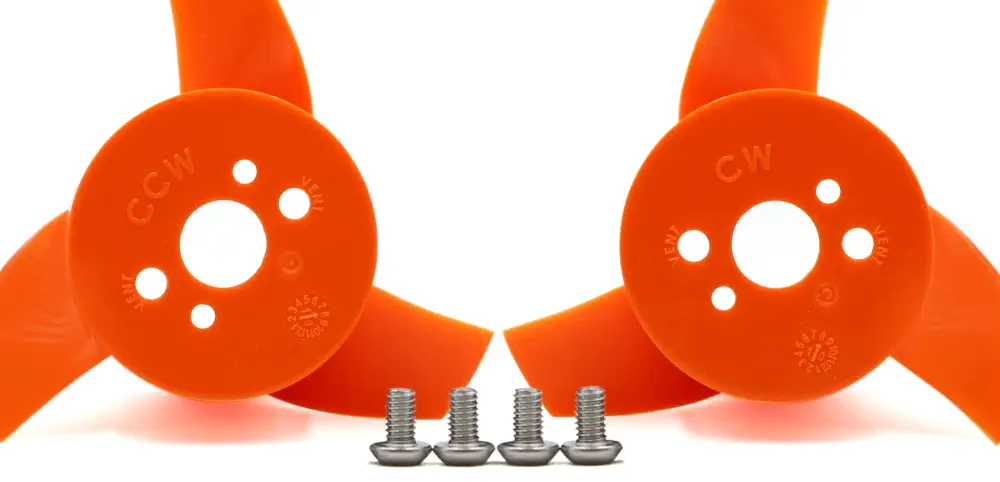 Propeller Set T500 Thruster - Orange - Parts cropped