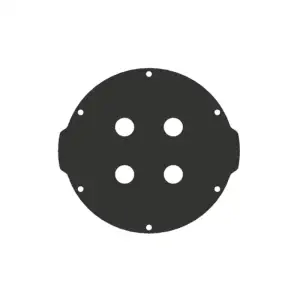 BlueRobotics Capuchon d'Extremité 75 mm / 3 pouces 4 Trous M10 - 1000 m