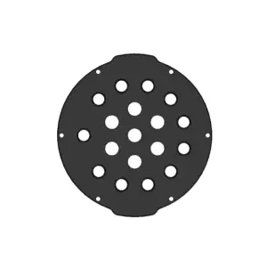 BlueRobotics Bouchon d'extrémité de 100 mm / 4 pouces, 18 x M10 trous - 1000m