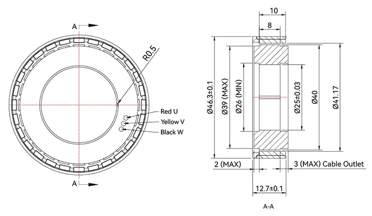 Dibujo Técnico RO40lite-KV140 - Dimensiones