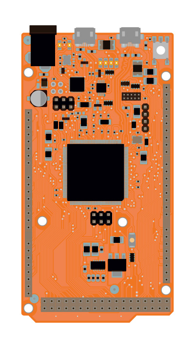 WhatsNext オレンジ Arduino 互換マイクロコントローラ 32ビット - クリックして拡大