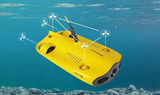 Mini Dron Submarino Gladius (50 m) c/ Cámara 4K UHD - Haga Clic para Ampliar