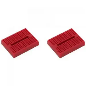 170 Tie Point Mini Solderless Breadboard Pair - Red