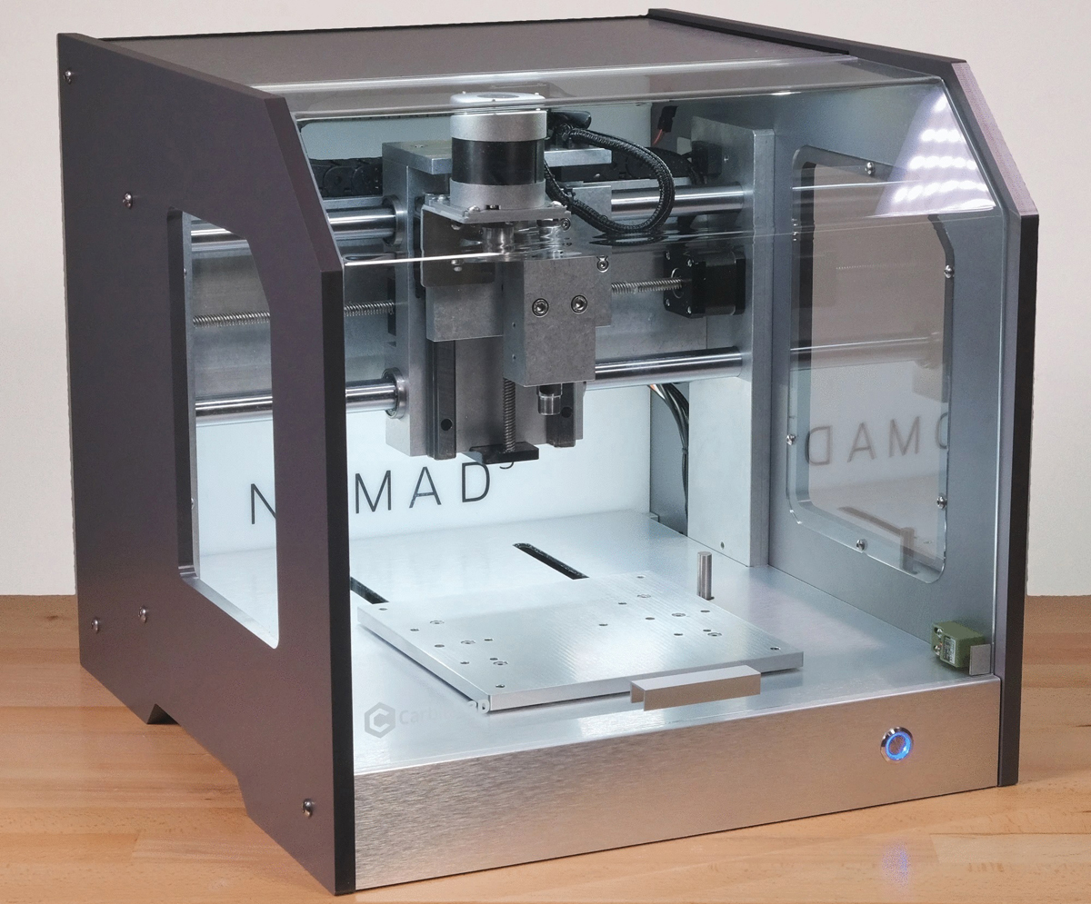 Fresadora CNC de Escritorio Nomad 3 de Carbide 3D (HDPE Gris) - Haga Clic para Ampliar
