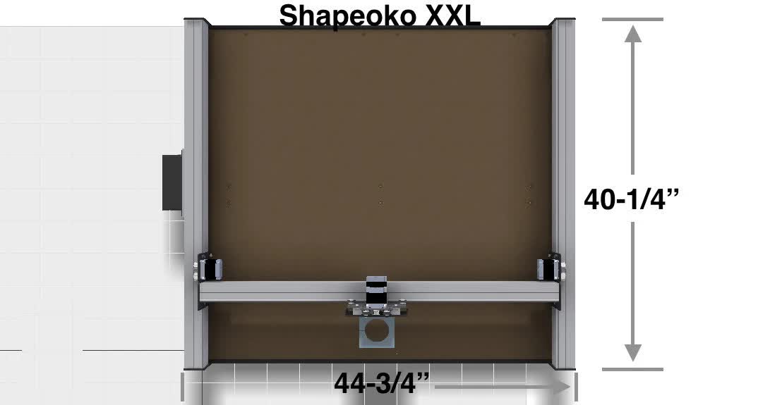Carbide 3D Shapeoko XXL Z-Plus sans routeur 65mm - Cliquez pour agrandir