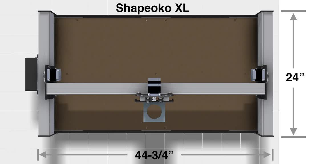 Carbide 3D Shapeoko XL Z-Plus sans routeur 65mm - Cliquez pour agrandir