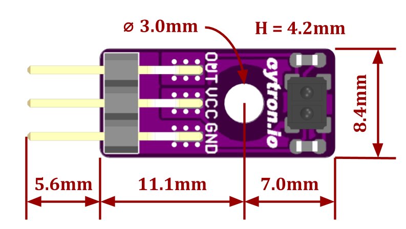 Sensor de Reflectancia Cytron Maker Reflect - Haga Clic para Ampliar