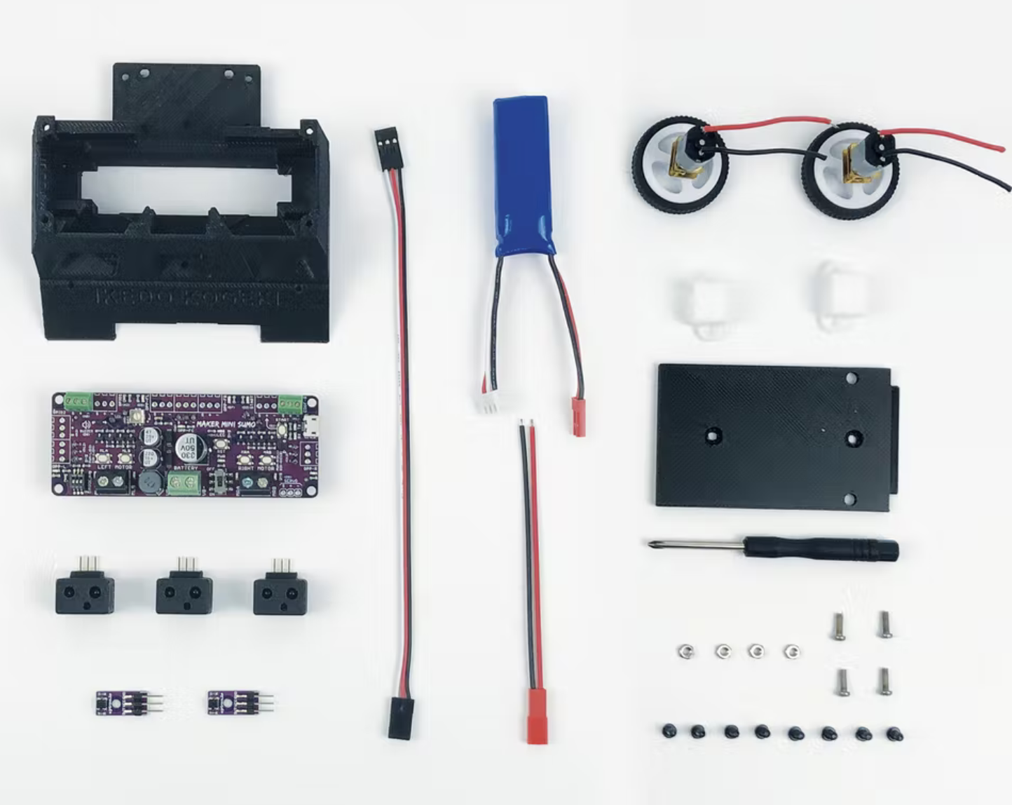 Ikedo Mini Sumo Roboter Starter Kit - Zum Vergrößern klicken