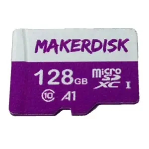 Carte microSD MakerDisk Approuvée Raspberry Pi avec Système d'Exploitation RPi (128 Go)