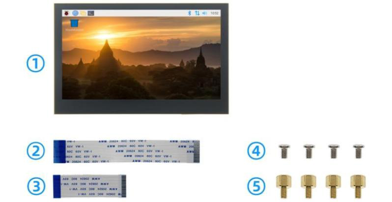 Cytron 4.3-Zoll 800x480 DSI Capacitive Touchscreen IPS LCD - Zum Vergrößern klicken