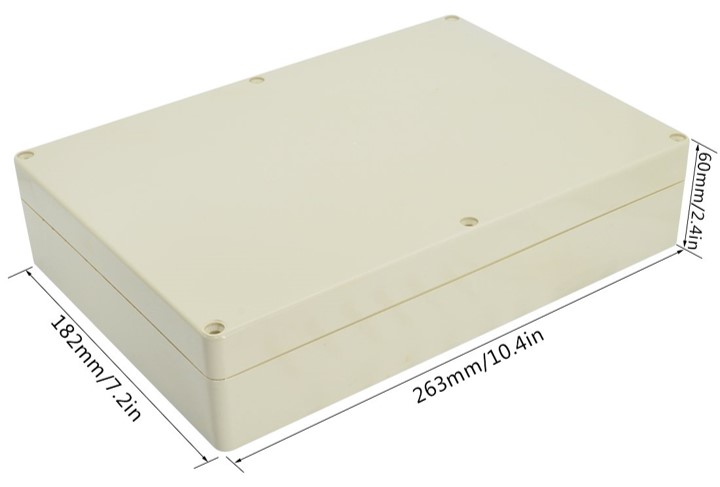 Caja Exterior a Prueba de Agua IP65 c/ Placa ABS - Haga Clic para Ampliar