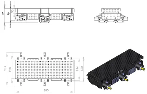 Dagu Wild Thumper 6RM chassis tout terrain- Cliquez pour agrandir