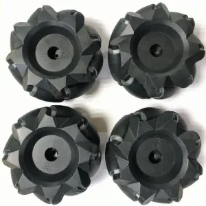 Dagu Roue Omni Mecanum 80mm Noire pour Lego (4 pcs)
